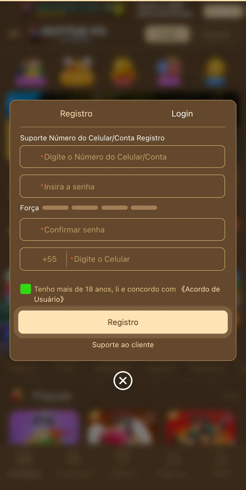 A tela da HotTubPG como ela abre no celular, em 19/09/2026
