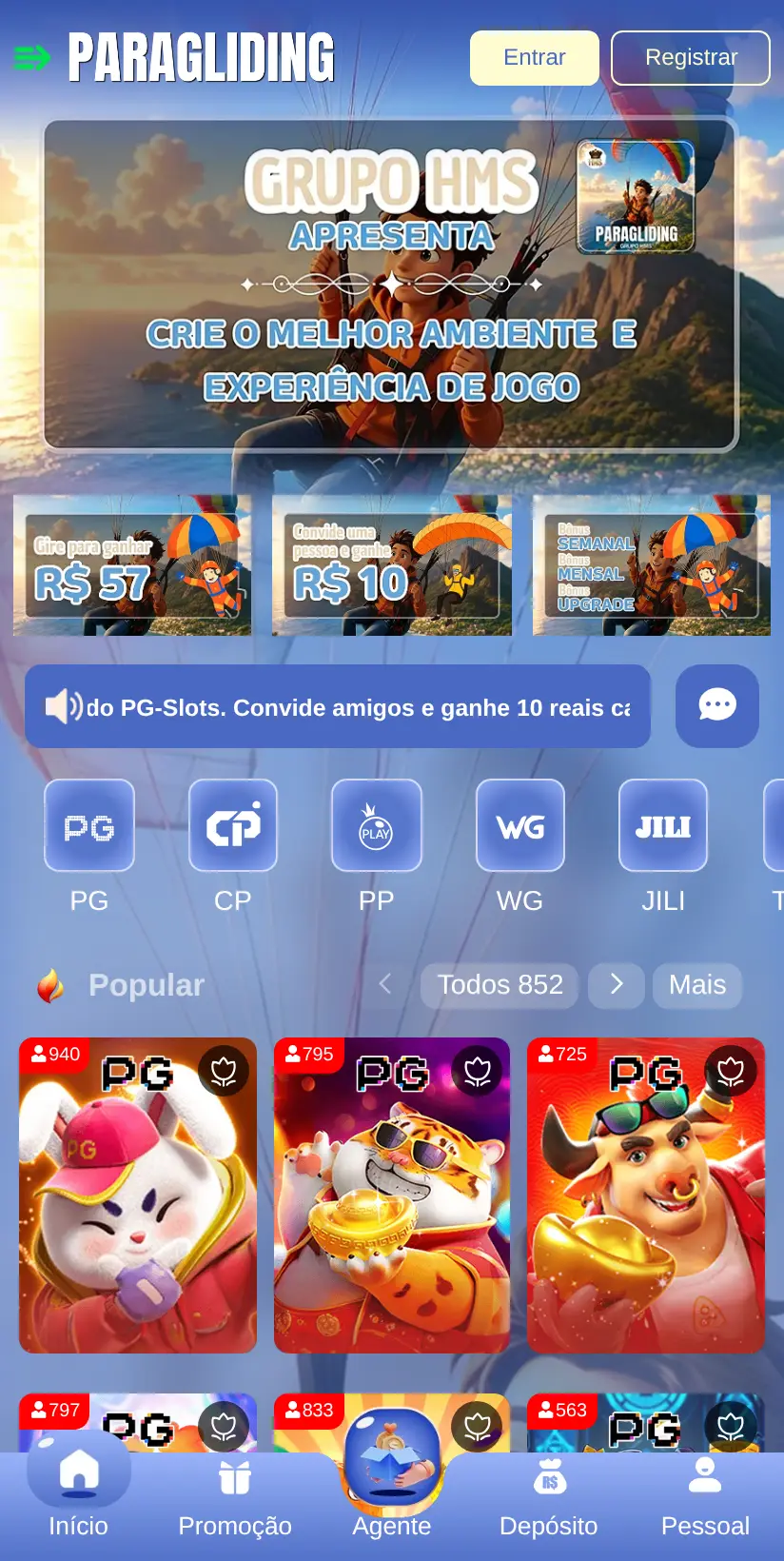 A tela da Hermes como ela abre no celular, em 22/09/2026